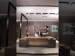 Walnut Color Nhà quản lý hiện đại Văn phòng bàn nội thất thương mại