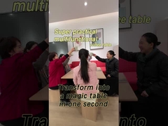 Bàn cà phê gập nổi hiện đại với 4 ghế và lưu trữ cho đồ nội thất phòng khách