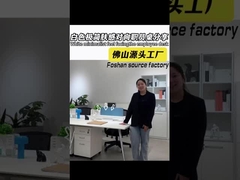 Bàn văn phòng 4 người đơn giản và hiện đại với ngăn ngăn lưu trữ hỗ trợ tùy chỉnh