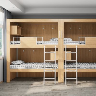 Mua 4000 X 900 X 2400mm Màu gỗ Fashion Bunk Bed For Youth Hostel Hỗ trợ tùy chỉnh online manufacture