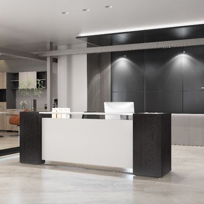 Mua Phòng tiếp nhận đồ nội thất văn phòng hiện đại và đương đại Bàn tiếp nhận bằng bạc Hỗ trợ tùy chỉnh và màu trắng với đồ nội thất Myidea online manufacture
