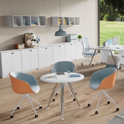 Mua Hỗ trợ tùy biến đồ nội thất văn phòng phong cách hiện đại Bàn với bàn làm việc màu trắng Và chân thép kim loại mạnh mẽ online manufacture