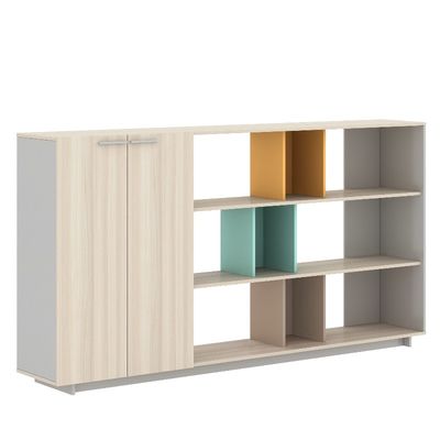 Nordic Oak Color File Cabinet Upper Display Cabinet
