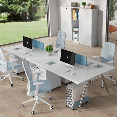 Mua Bàn văn phòng 4 người đơn giản và hiện đại với ngăn ngăn lưu trữ hỗ trợ tùy chỉnh online manufacture