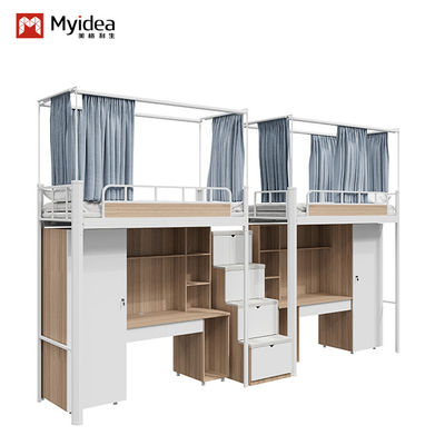 Mua Hỗ trợ tùy chỉnh giường căn hộ với thang lưu trữ không trượt và tủ lưu trữ và rèm giường online manufacture