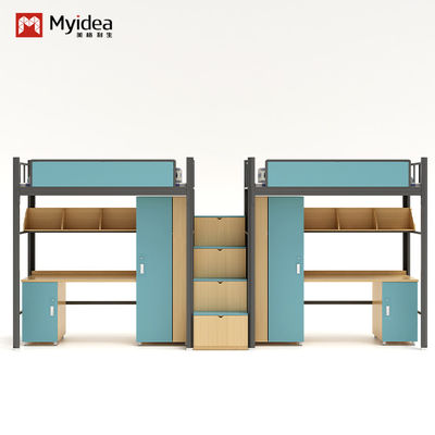 Mua Dịch vụ ODM Sinh viên Bunk giường với cầu thang và bàn làm việc cho trường học phòng ngủ hỗ trợ tùy chỉnh online manufacture