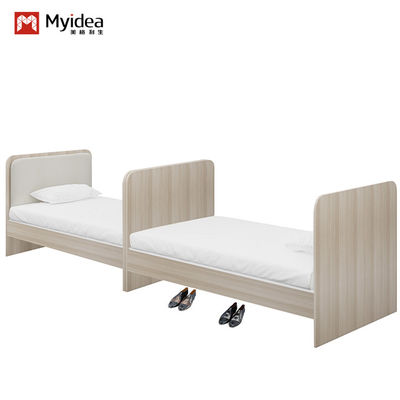 Mua Nordic Style Twin Bed In Light Color Support tùy chỉnh cho phòng ngủ Nhà trường Căn hộ hoặc phòng ngủ làm bằng gỗ Đồ nội thất khách sạn online manufacture
