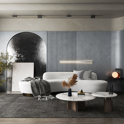 Mua Hỗ trợ tùy biến Nordic Minimalism Sofa Sản phẩm da, Văn phòng, Phòng ngủ, Thiết kế cung sáng tạo, Chân kim loại, Ba chỗ ngồi, Vải online manufacture