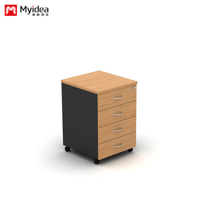 Mua Tùy chỉnh Tủ hoạt động cố định, nhiều màu sắc Bốn ngăn kéo Tủ di chuyển cho Office Desk Storage File online manufacture