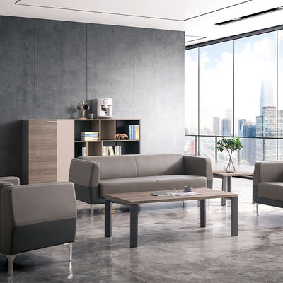 Mua Office sofa Set Modern Business Reception Sofa with Stainless Steel Foot Leather Furniture and Steel Leg Base (Bộ ghế sofa văn phòng hiện đại với đồ nội thất da chân thép không gỉ và cơ sở chân thép) online manufacture