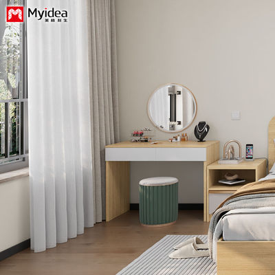 Mua Bộ bàn trang điểm và ghế kết hợp có ngăn kéo gương tùy chỉnh, phòng ngủ, tải trọng 1000N màu trắng của Myidea online manufacture