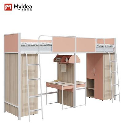 Mua Giường tầng kết hợp gỗ thép có bàn/không gian lưu trữ tích hợp và yêu cầu lắp ráp cho ký túc xá đại học online manufacture