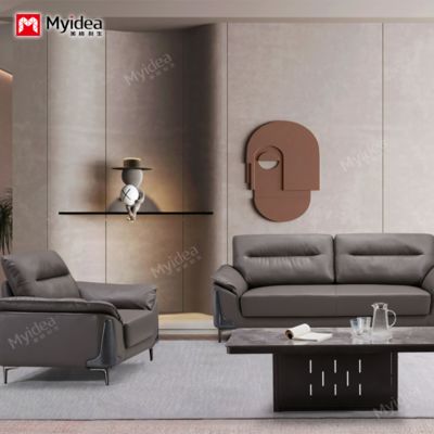 Mua Bộ ghế sofa văn phòng và bàn cà phê, Khu vực tiếp tân kinh doanh hiện đại, Ghế sofa ba chỗ da cao cấp online manufacture