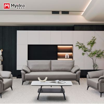Mua Cat Scratch ghế sofa da, phòng khách kích thước nhỏ, đơn giản hai và ba người Nordic cửa hàng quần áo căn hộ, màu cam online manufacture