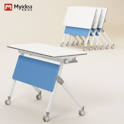 Mua Bàn huấn luyện có chân thép thiết kế tối giản, có thể gập lại để dễ di chuyển, với bảng học và bàn họp một người online manufacture