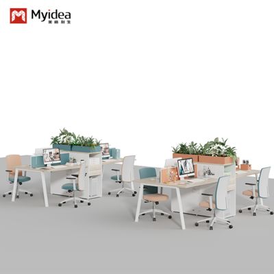 Mua Bàn nhân viên có tủ lưu trữ đối diện hai người, Nội thất văn phòng phổ biến ở Phật Sơn, Vách ngăn bàn, Khu làm việc nhân viên online manufacture