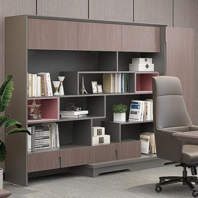 Boss'S Desk, File Cabinet, Data Cabinet, Background Storage, Office, Wooden Modern Office, Archive Bookshelf