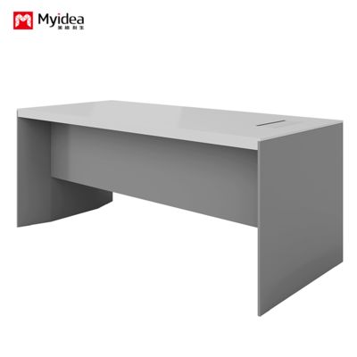 customization white baking paint process office desk，modern and fashionable boss desk，office furniture，computer desk