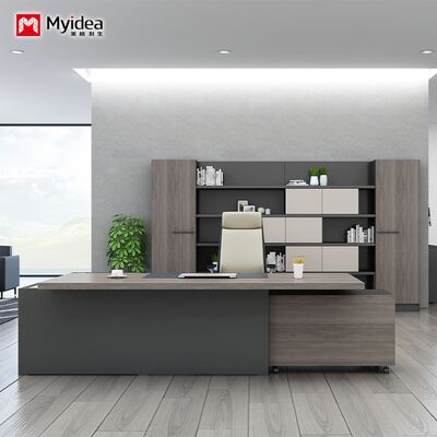 Mua tùy biến Office Manager Giám sát viên Bàn văn phòng hình chữ L Văn phòng độc lập Bàn văn phòng với tủ kín Wire Box Manager online manufacture