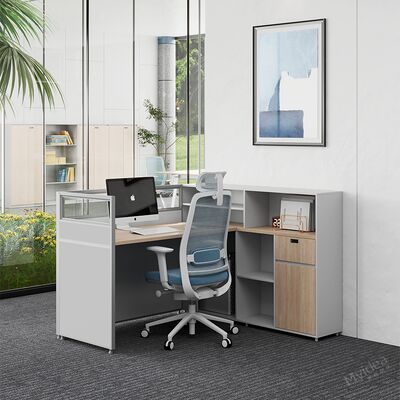 Mua Bàn làm việc nhân viên Myidea tùy chỉnh có tủ đựng đồ, kiểu có vách ngăn, một chỗ ngồi, văn phòng đơn giản và hiện đại, bàn máy tính online manufacture