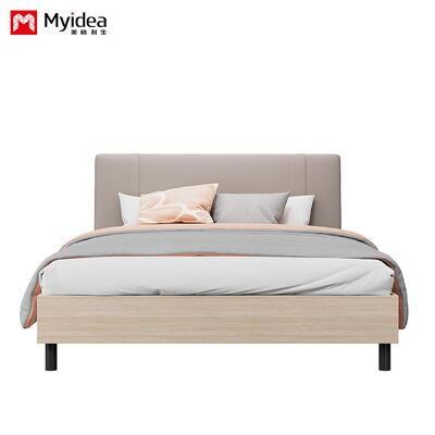 customization Single Soft and Comfortable Apartment Bed Board with Charging Port Convenient Single Bed Simple Homestay Bed