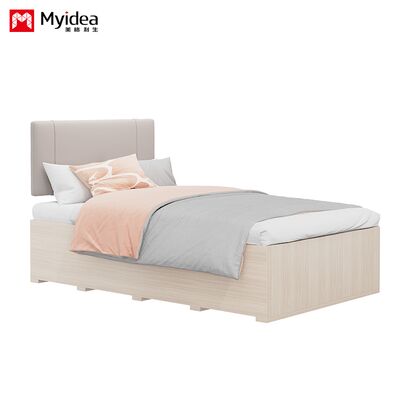 customization Single Apartment Bed, Homestay, Stable Slab Bed with Charging Port Design,Bed Head Soft Package, Modern Bed