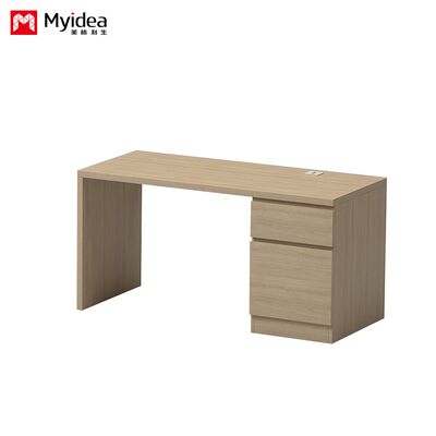 Mua Bàn nội thất gỗ tùy chỉnh mới với ngăn kéo bên cho một người, bảng bàn văn phòng với trạm làm việc ổ cắm online manufacture