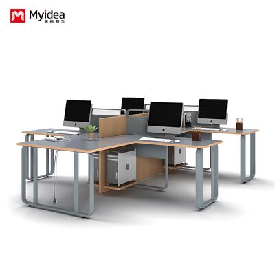 Mua Modern Minimalist 2 người kết hợp Bàn văn phòng với màn hình, ngăn ngăn cầm thẻ, nhiều người kết hợp Bàn nhân viên online manufacture
