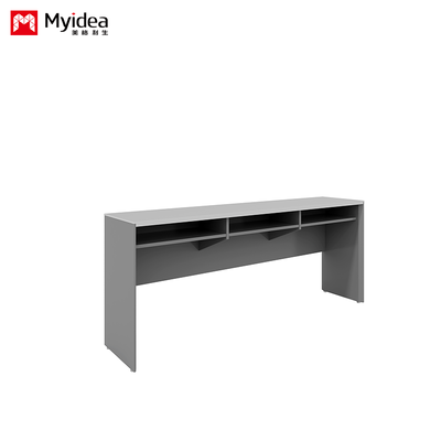 Fixed Training Table, Melamine Board Material, Conference Room Desk for Office & Meeting Use