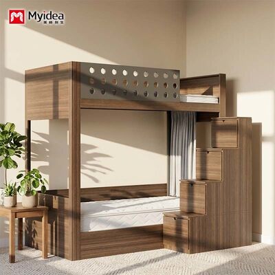 mua Chỗ giường cứng với cầu thang lưu trữ tích hợp ️ Chỗ giường đôi lý tưởng cho ký túc xá đại học và căn hộ sống. online manufacture