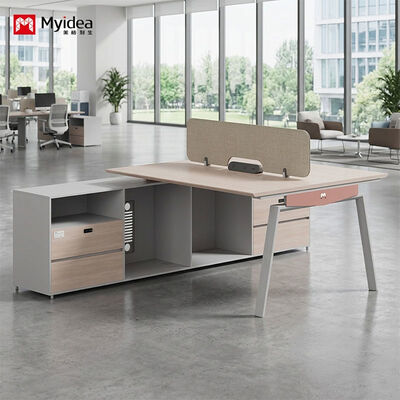 Mua Địa điểm làm việc đối diện cắm và làm việc với ổ cắm điện tích hợp, phân chia vải và chân thép hạng nặng online manufacture