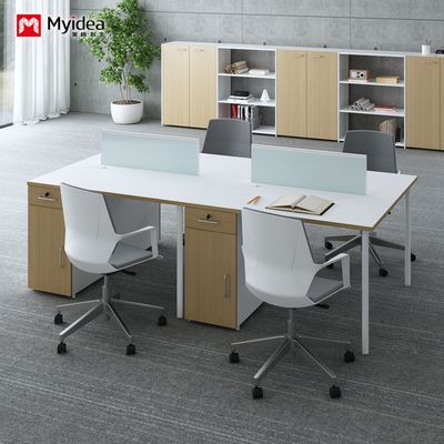 customization single&tow-person workstation office desk with screen style for company staff with computer storage features