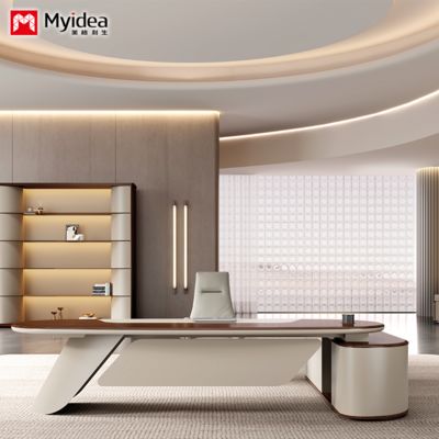 tùy chỉnh thời trang, sang trọng nhẹ nhàng, ông chủ lớn, bàn làm việc giám đốc, bàn làm việc lãnh đạo cấp cao, bàn làm việc phòng chủ tịch, bàn làm việc có lưu trữ