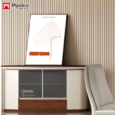 Thiết kế tùy chỉnh tường đến sàn，tủ phòng khách，tủ đựng đồ，tủ thấp，tủ trà tiện dụng cho văn phòng và gia đình